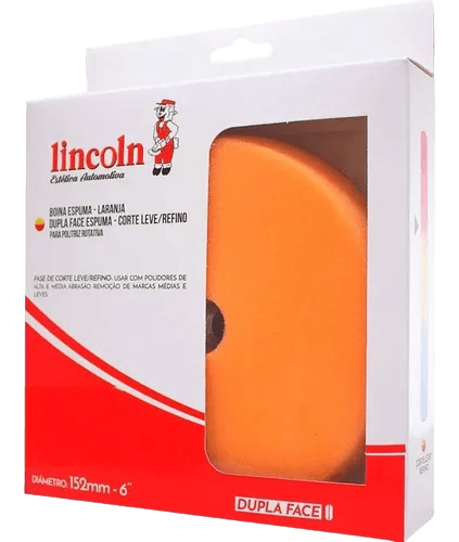 BOINA DE POLIMENTO DUPLA FACE LARANJA LINCOLN