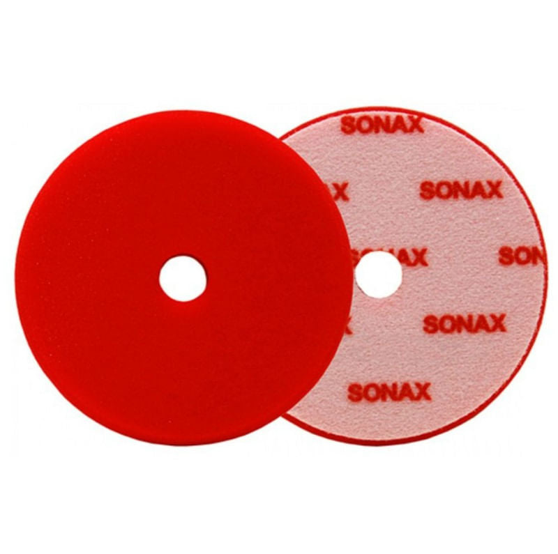 BOINA DE ESPUMA 143MM 5" C/ FURO VERMELHA SONAX