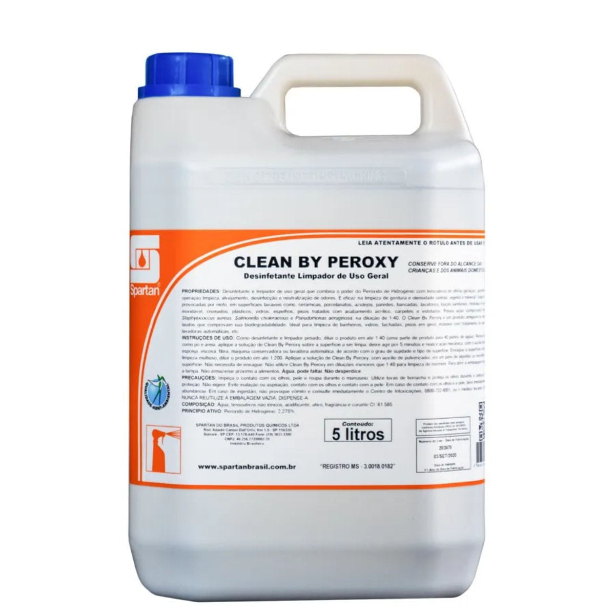 DESINFETANTE DE USO GERAL CLEAN BY PEROXY 5L SPARTAN