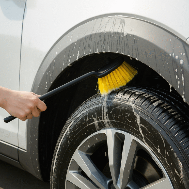 ESCOVA GRANDE DE CERDAS RIGIDAS PARA CAIXA DE RODAS DETAILER
