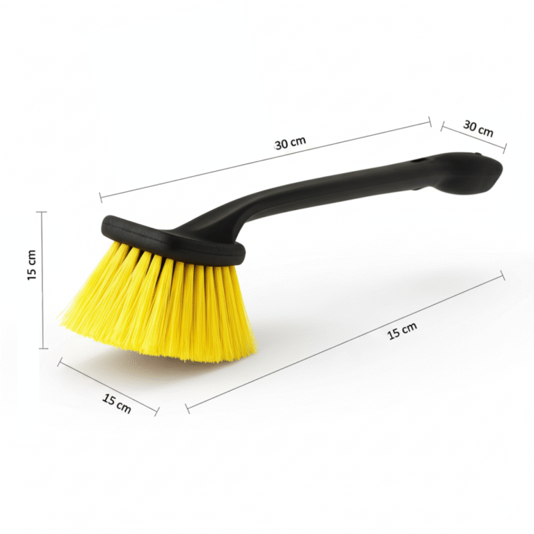 ESCOVA GRANDE DE CERDAS RIGIDAS PARA CAIXA DE RODAS DETAILER