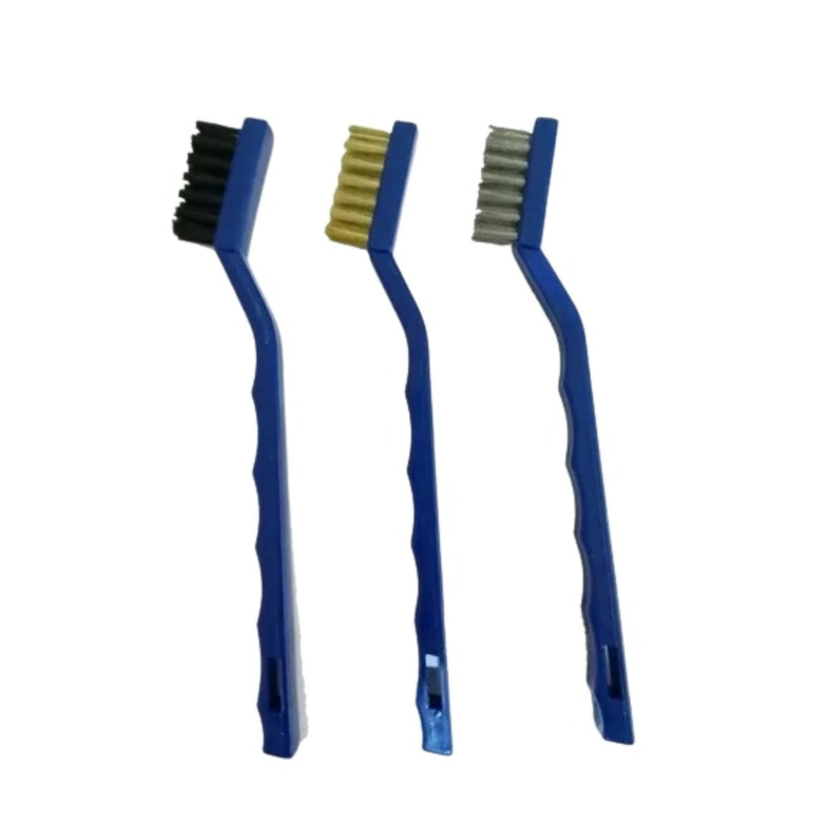 KIT DE ESCOVAS PARA DETALHAMENTO AUTOMOTIVO 3UN CERDAS DE NYLON, LATAO E ACO INOXIDAVEL VONIXX