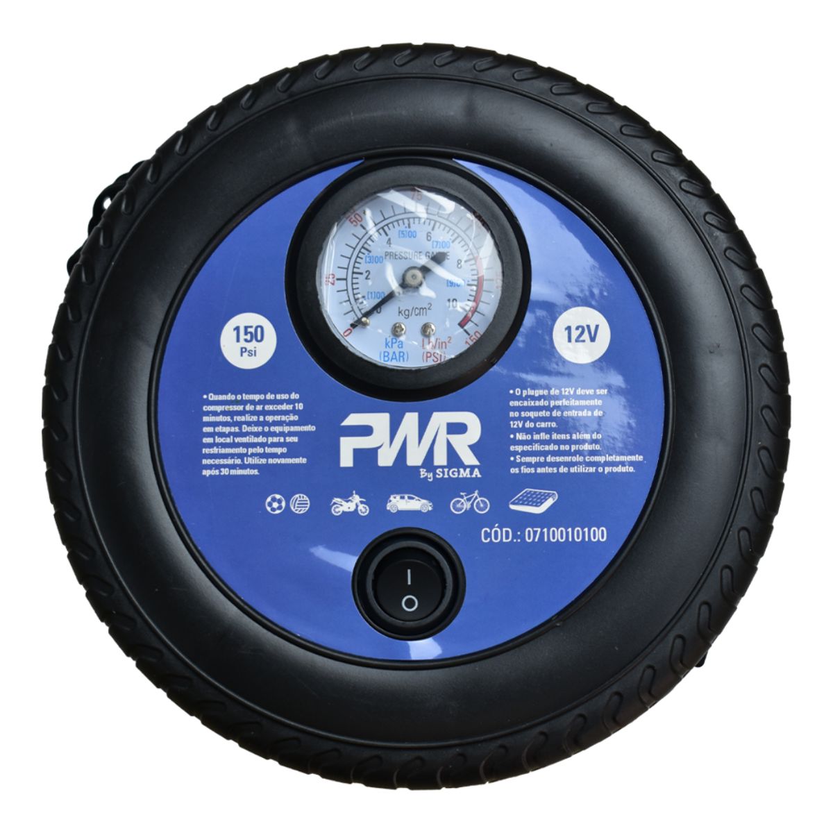 MINI COMPRESSOR DE AR PORTATIL 12V 150PSI 17 L/MIN SGT TOOLS