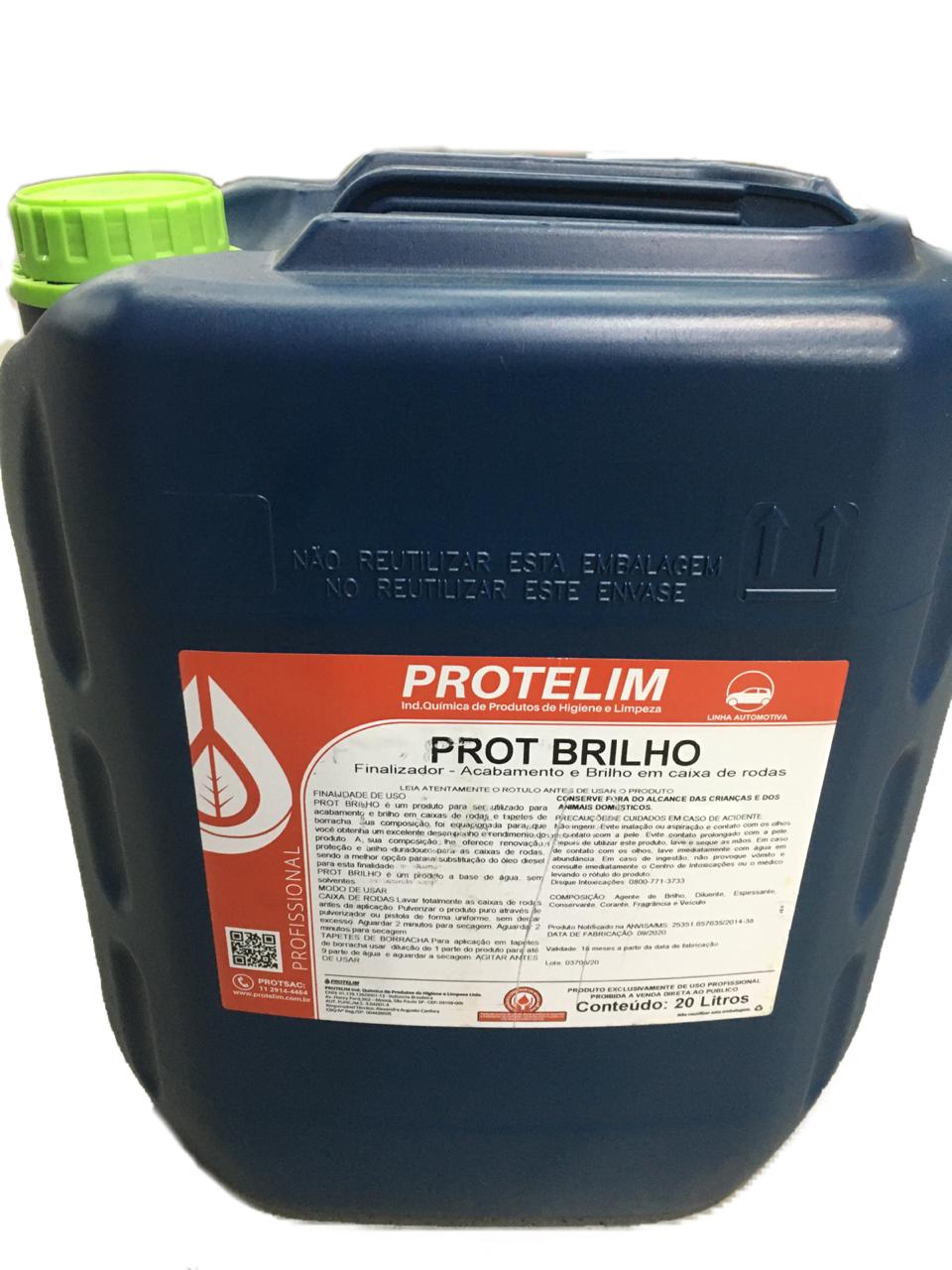 FINALIZADOR DE CAIXA DE RODAS PROT BRILHO 20LT PROTELIM
