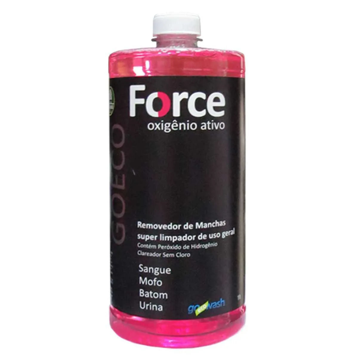 REMOVEDOR DE MANCHAS COM OXIGÊNIO ATIVO FORCE 1L GO ECO WASH