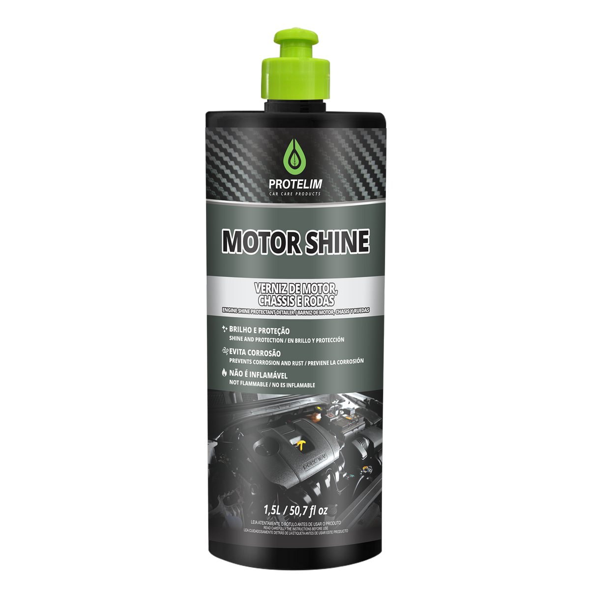 MOTOR SHINE VERNIZ DE MOTOR CHASSIS E CAIXA DE RODA 1.5LTS PROTELIM