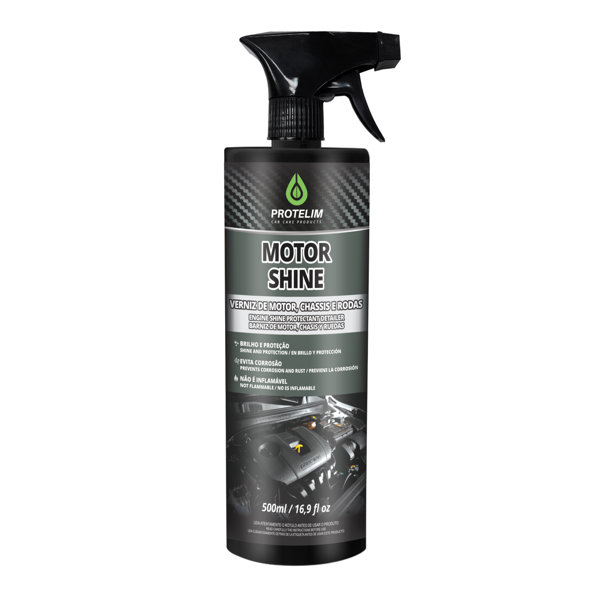 VERNIZ DE MOTOR CHASSIS E CAIXA DE RODA MOTOR SHINE 500ML PROTELIM