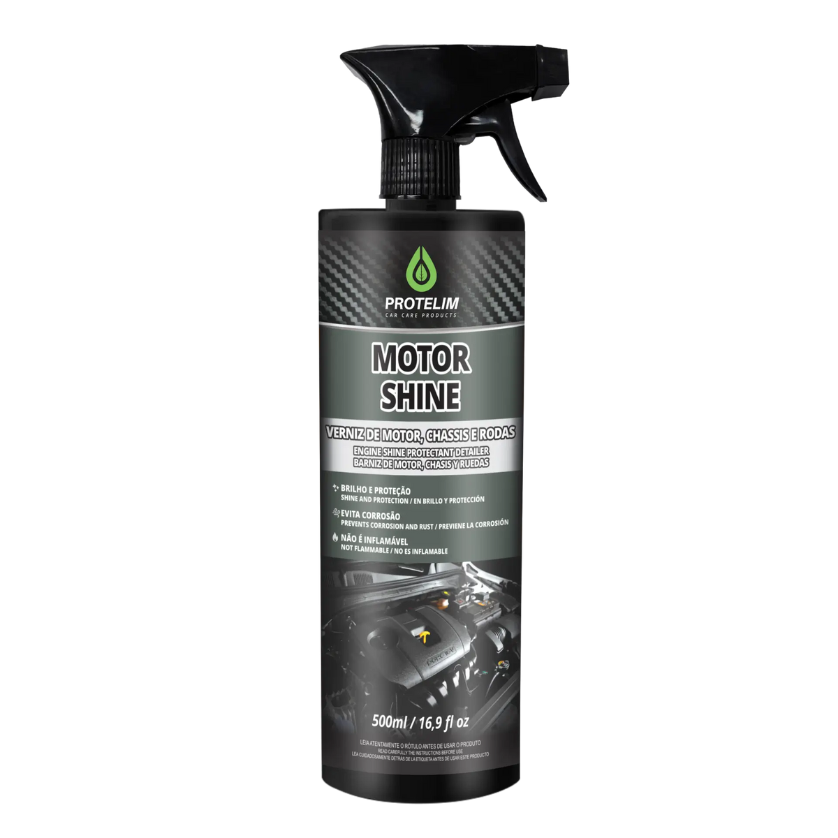 VERNIZ DE MOTOR CHASSIS E CAIXA DE RODA MOTOR SHINE 500ML PROTELIM