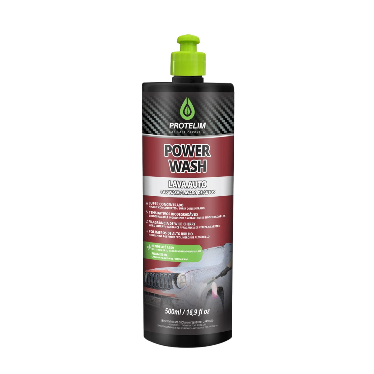 LAVA AUTO NEUTRO CONCENTRADO POWER WASH 500ML PROTELIM