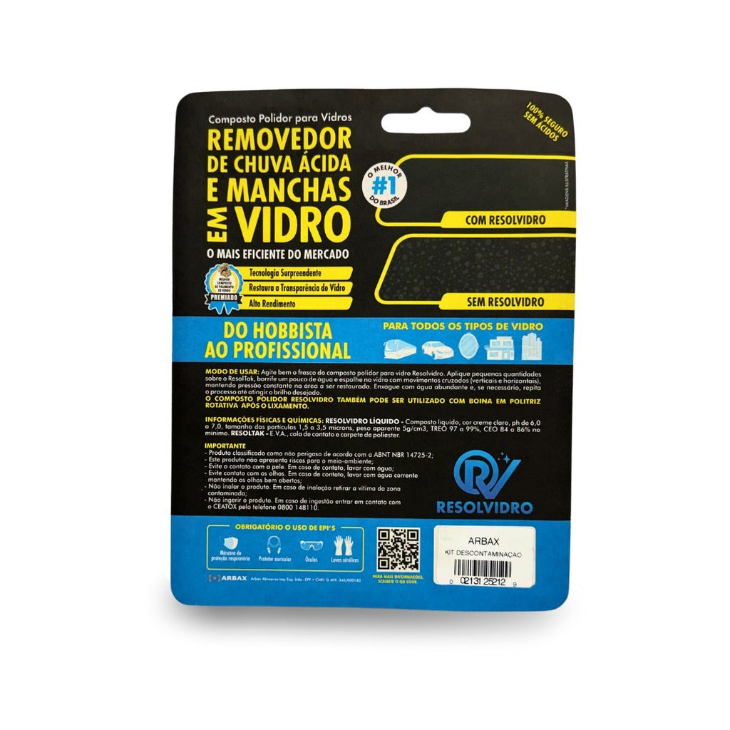 KIT DESCONTAMINACAO RESOLVIDRO