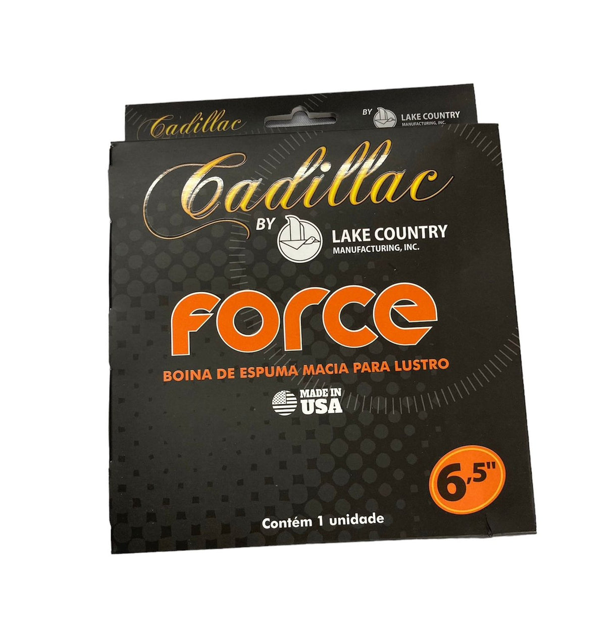 BOINA DE ESPUMA FORCE PRETA 6,5 POLEGADAS LUSTRO CADILLAC