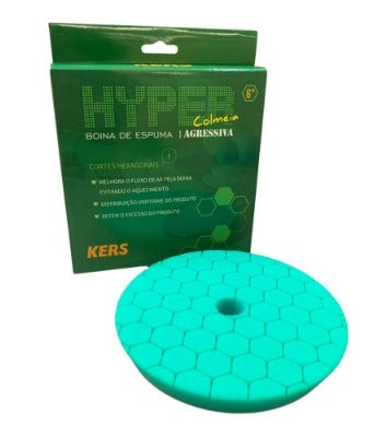BOINA DE ESPUMA VERDE AGRESSIVA HYPER 6 POLEGADAS KERS