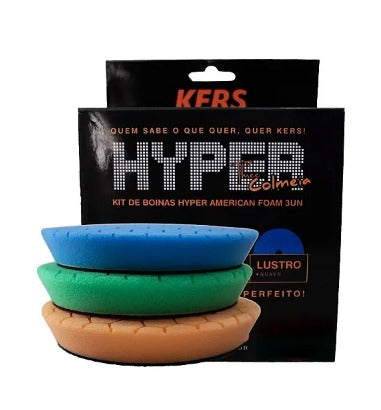 KERS KIT DE BOINAS HYPER THREE AMERICAN FOAM 3UN - CORTE - LUSTRO E REFINO 5"