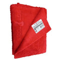 TOALHA EM MICROFIBRA SEM COSTURA LADOS LISO E FELPUDO 40X60  VERMELHA SGT TOOLS