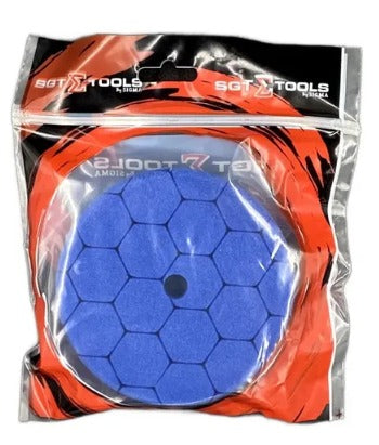 BOINA HEX ESPUMA 3 P ROTO ORBITAL  AZUL  CORTE LEVE SGT TOOLS