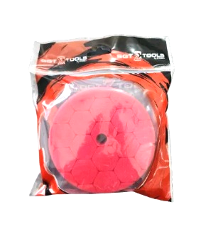 BOINA HEX ESPUMA 3 P ROTO ORBITAL  VERMELHA  SUPER LUSTRO SGT TOOLS