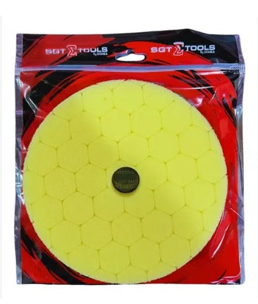 BOINA HEX ESPUMA 5 P ROTO ORBITAL  AMARELA  CORTE MEDIO SGT TOOLS