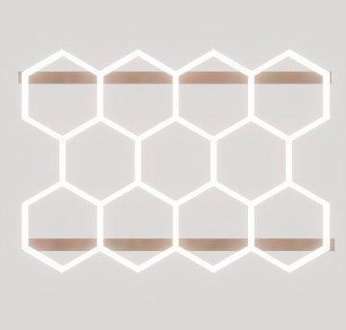 ILUMINACAO EM LED HEXAGONAL COM 11 CELULAS  CRI90 SGT TOOLS