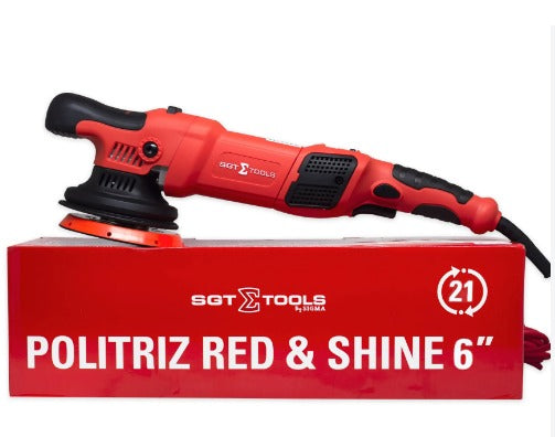 SGT5122  110V  POLITRIZ ROTO ORBITAL RED E SHINE 6  21MM  900W60HZ SGT TOOLS