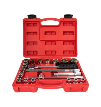 SGTKIT22  JOGO DE SOQUETES ESTRIADOS 8 A 32MM 12 SGT TOOLS