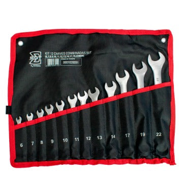 KIT 12 CHAVES COMBINADAS SGT 6,7,8,9,10,11,12,13,14,17,19,22MM SGT TOOLS