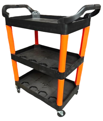 CARRINHO PARA FERRAMENTAS BRUTUS PRETO E LARANJA KERS