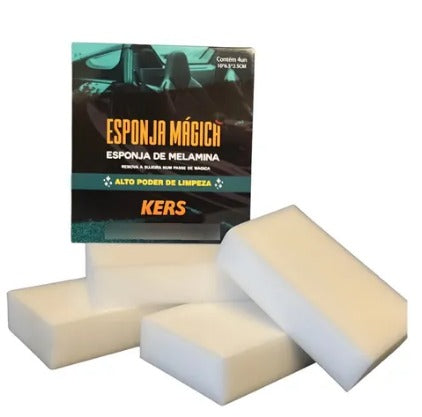 KERS ESPONJA MAGICA DE MELAMINA 10X6 5X2 PACOTE 4PCS