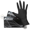 LUVA PROCED NITR. PRETA SAFEMAX TAM M SUPERMAX